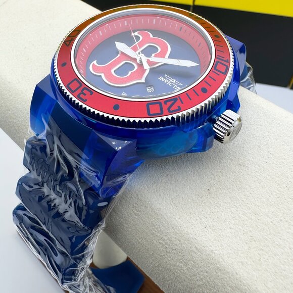 NEW INVICTA MLB BASEBALL BOSTON RED SOX WATCH QUARTZ ANATOMIC 51.5MM - Picture 7 of 9